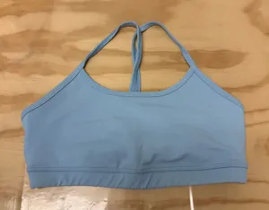 Electric &‎ Rose Women's Light Blue Racerback Sports Bra Size Small Made in USA thumbnail 1