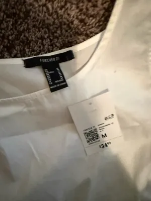 Forever 21 Set Two-Piece White Top Skirt thumbnail 3