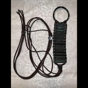 Womens Green Copper Like Belt‎ String Closure Tie Around thumbnail 5