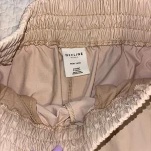 Aerie Tan Wide-Leg leather Pants thumbnail 3