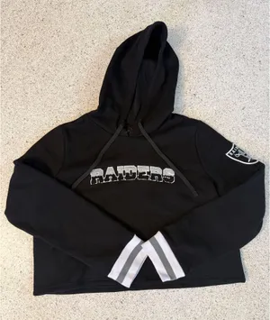 National Football League Team Apparel Raiders Crop NFL Women’s hoodie thumbnail 1