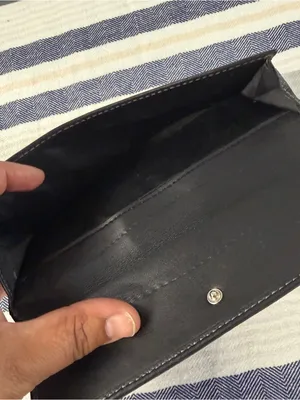 Coach Black Leather Turnlock Checkbook Wallet Organizer Long Bifold thumbnail 6