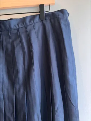 Lands End Dark Navy Pleated School Uniform Skirt Size 14 thumbnail 5