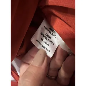 Azazie Paprika A line Pleated Chiffon Long Dress Farren Bridesmaid Formal Orange thumbnail 15