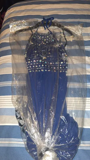 B Darlin Blue Dress Formal Sequin thumbnail 1