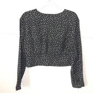 NWT Madewell Rosalind Floral Cropped Button Top L thumbnail 5