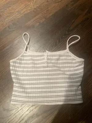 Garage ribbed cami top striped xs thumbnail 2