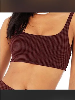 Alo Yoga Micro Houndstooth Bra Size small thumbnail 3