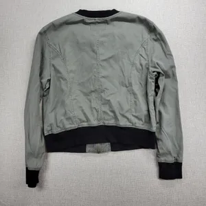 Sanctuary Womens Jacket Size M Olive Green Zip Up Military Twill Bomber Crop thumbnail 3