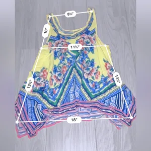 Women’s Multicolored Floral Tank Top thumbnail 4