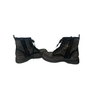Madden Girl Women’s Black Kurrt Lace-Up Combat Boots with Silver Studs Size 7.5 thumbnail 8