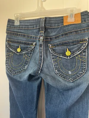 True Religion Billie Straight Leg Jeans Pocket Flap Medium Wash Womens Sz 28 thumbnail 7