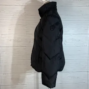 Womens down feather black puffer jacket XL juniors or M reg. thumbnail 3