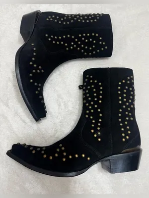 Ariat Siren X Toe Western Boot Black Suede Size 7 thumbnail 9