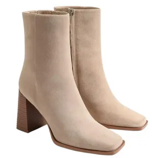 Sam Edelman Tan Suede Ivette Ankle Boots Booties Shoes Size 9.5 thumbnail 1