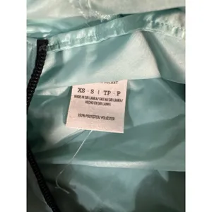 Victorias Secret PINK Jacket XS Ombré Teal‎ Full Zip Tuckaway Hood Windbreaker thumbnail 5