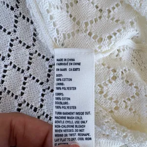 American Eagle Outfitters Cream Crochet Midi Dress thumbnail 5