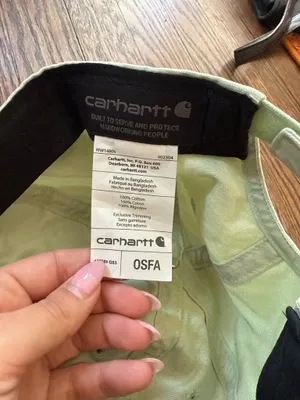 Carhartt Light Green Canvas Hat thumbnail 3