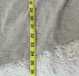 Anthropologie DONNI. Sandwash Ribbed Open Front Cardigan Tan White Stripe NWT thumbnail 10