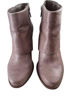 Jessica Simpson size 8M brown wedge boots thumbnail 1