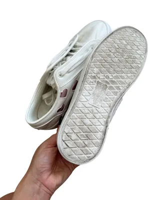 SINCERELY JULES Tag Pink White Heart Print Sneakers Size 8.5 thumbnail 4
