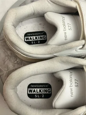New Balance 577 Walking Shoes Women’s 7.5 White Leather Hook & Loop WW577VW thumbnail 4