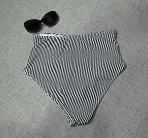 Cupshe High Rise Bikini Striped Swim Bottoms Large thumbnail 6