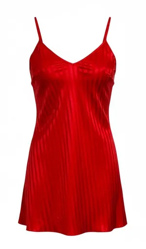 Vintage 90’s Red Slip Chemise Slip Nightgown Large Valentines Day Sexy Siren thumbnail 1
