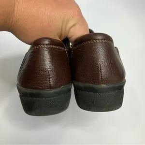 Clarks Cheyn Madi brown leather‎ slip on shoes size 10 thumbnail 6