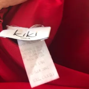 Kiki red formal back draped dress‎ Size XXL thumbnail 4