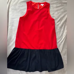 TCEC Red and Black Pleated Sundress Casual thumbnail 2