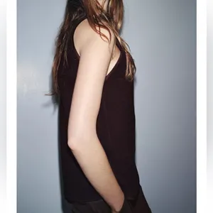 Zara NWT thick knit sleeveless brown top thumbnail 7