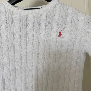 RALPH LAUREN White Cable Knit Sweater 🤍 Classic Preppy Luxe | XS | Timeless Staple thumbnail 2