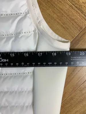Nike AeroLoft Womens Golf Vest Large White Quilted Full Zip Lightweight thumbnail 13