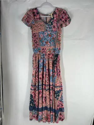 Matilda Jane The Wildlife Patchwork Floral Maxi Dress Size S thumbnail 2