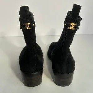 Sam Edelman‎ Black Suede Chelsea Block Heel Ankle Boots Women's Size 6 thumbnail 4