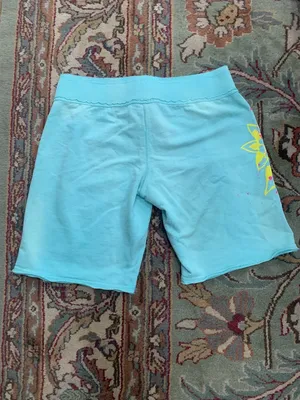 Juicy Couture Pam & Gela Sweat Shorts Distressed Blue Women's Medium thumbnail 2