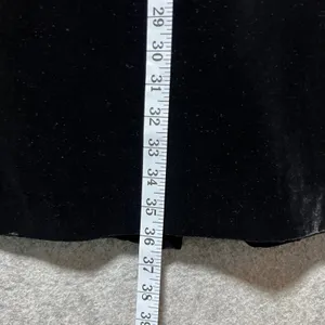 Ann Taylor Loft Black Velvet Maxi Skirt‎ Silk Blend Vintage 90s Size 8 Made USA thumbnail 4