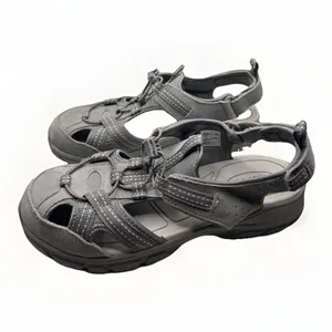 Lands End Sandals Size‎ 10B Closed Toe Gray Suede #517109 Hiking Gorpcore Sporty thumbnail 2