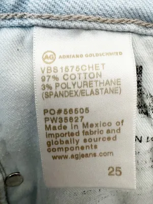 Adriano Goldschmied Ex Boyfriend Jeans Size 25 Slouchy Slim Denim Light Wash thumbnail 9