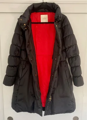 kate spade black down coat ♠️ thumbnail 1