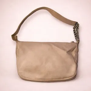 Furla Vintage Beige Leather Shoulder Bag – Classic Italian Hobo thumbnail 2