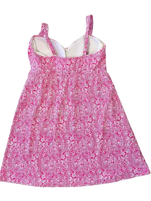 LANDS' END Paisley & Floral Swim Dress thumbnail 3
