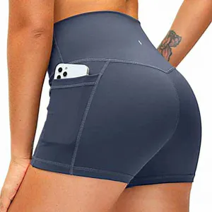 SOOTHFEEL High Waist Yoga Shorts with‎ Side Pockets Tummy Control Size Small thumbnail 2
