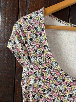 H&M Ditsy Floral Cotton Fit & Flare Dress - NWT 10 thumbnail 7