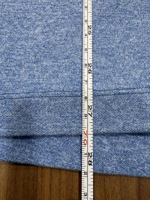 Lululemon Men's Evolution Short Sleeve Polo - Heather Blue (Size S) thumbnail 3
