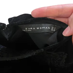 ‎Zara Velour 3/4 sleeve top Size M thumbnail 7