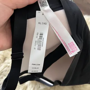 NWT Victoria's Secret PINK Marshmallow Lightly Lined Wireless Comfy Bra Black XL thumbnail 3