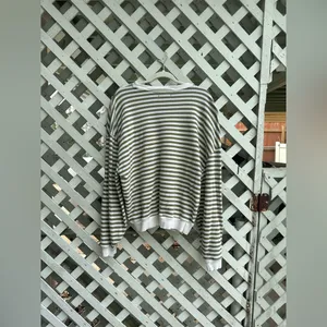 Free people Classic Striped Oversized Crewneck thumbnail 7