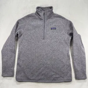 Patagonia Better Sweater‎ 1/4 Zip Fleece Pullover Gray Outdoor Womens Size M thumbnail 1